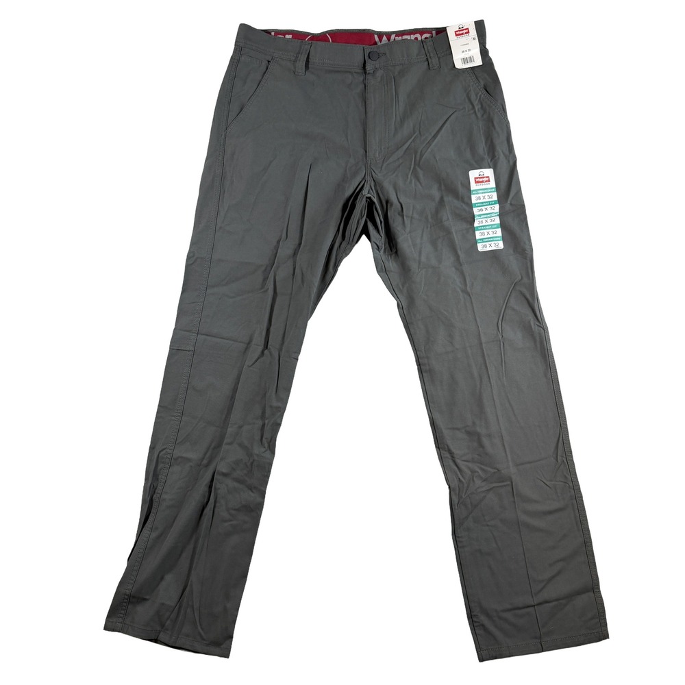 Wrangler Outdoor Men's All Terrain Chino Pants 38x32 Green